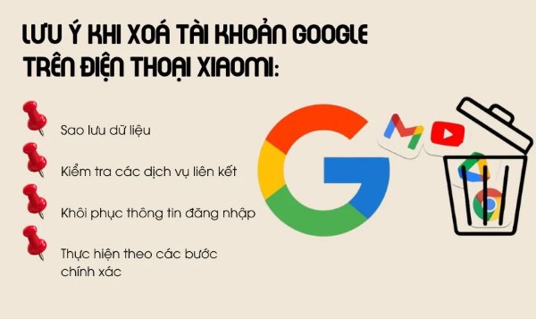 Hướng dẫn xóa tài khoản Google trên điện thoại Xiaomi đơn giản, nhanh chóng